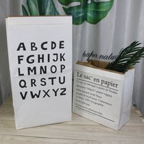 ins Nordic style dried flower decoration Kraft paper storage bag double thickened home flower arrangement hand clothes