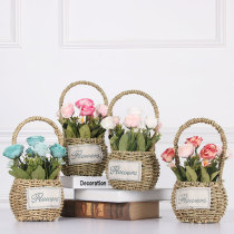 Dining table table small ornaments ins girl heart Net red cute bedroom restaurant decoration items simulation flower coffee