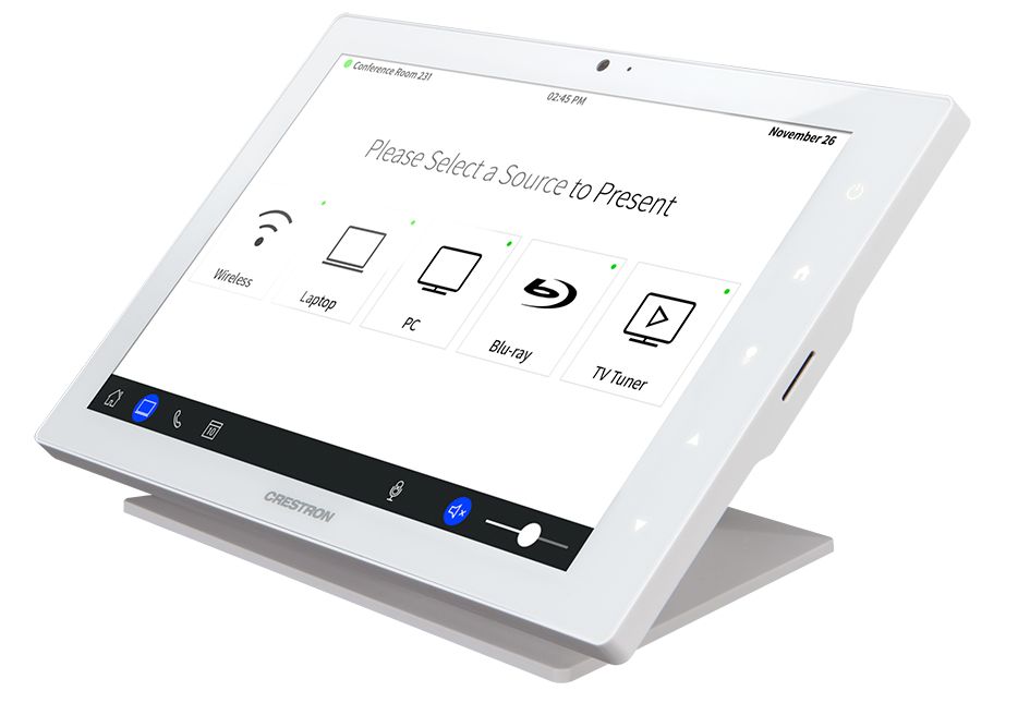 CRESTRONN desktop suit TSW-1060-TTK-WS BS white black 10 inch touch screen base