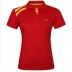 Mùa hè Li Ning nhanh khô mồ hôi thấm mồ hôi nam và nữ vài chiếc áo polo ngắn tay ATSG273-2 ATSG314-2-3 - Áo polo thể thao Áo polo thể thao