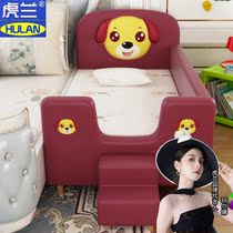 Leather baby splicing bed childrens flat splicing bed widening bedside adult double half side bed extension artifact to send mattress