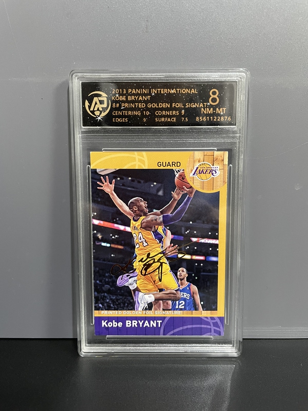 Kobe Bryant Autographed Panini Nba Star Card, Authentic Boys' Gift Basketball Grading Card Kobe Bryant Autographed Panini Nba Star Card, Authentic Boys' Gift Basketball Grading Card