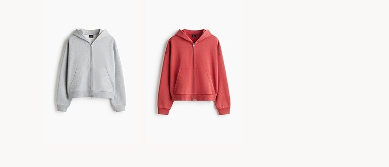 Красная футболка, толстовка с капюшоном, базовый приятный телу кардиган H&M 