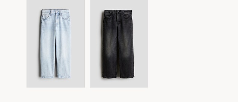 Джинсы детские hm夏季童装儿童男童宽松版牛仔裤1075730 H&M