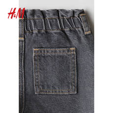 Джинсы детские hm童装女婴夏季中腰棉质纸袋牛仔裤1262451 H&M