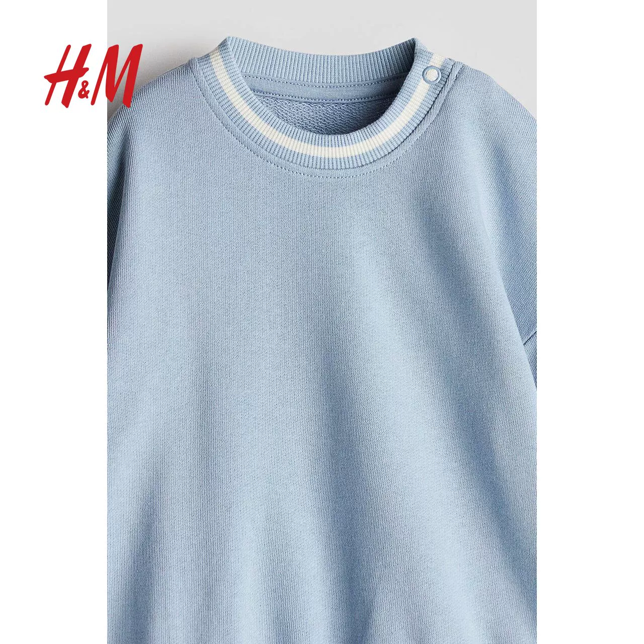 Детская одежда HM, толстовка для мальчика, детская легкая повседневная кофта с круглым вырезом и длинными рукавами, 1236874