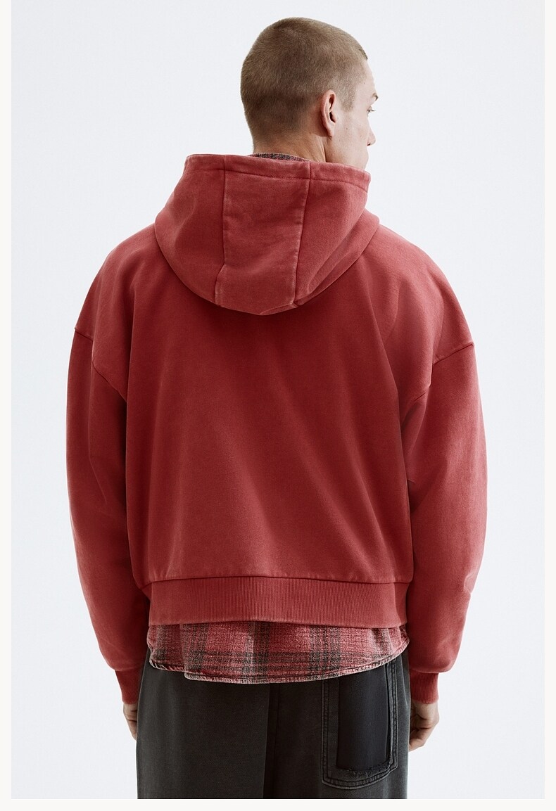 Красная футболка, толстовка с капюшоном, базовый приятный телу кардиган H&M 