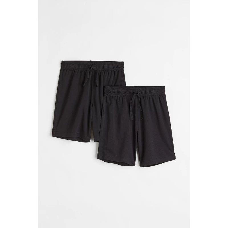 [【H&M MOVE DryMove™】2 шт. детские спортивные штаны летом с кулиской, баскетбольные штаны 1035462]