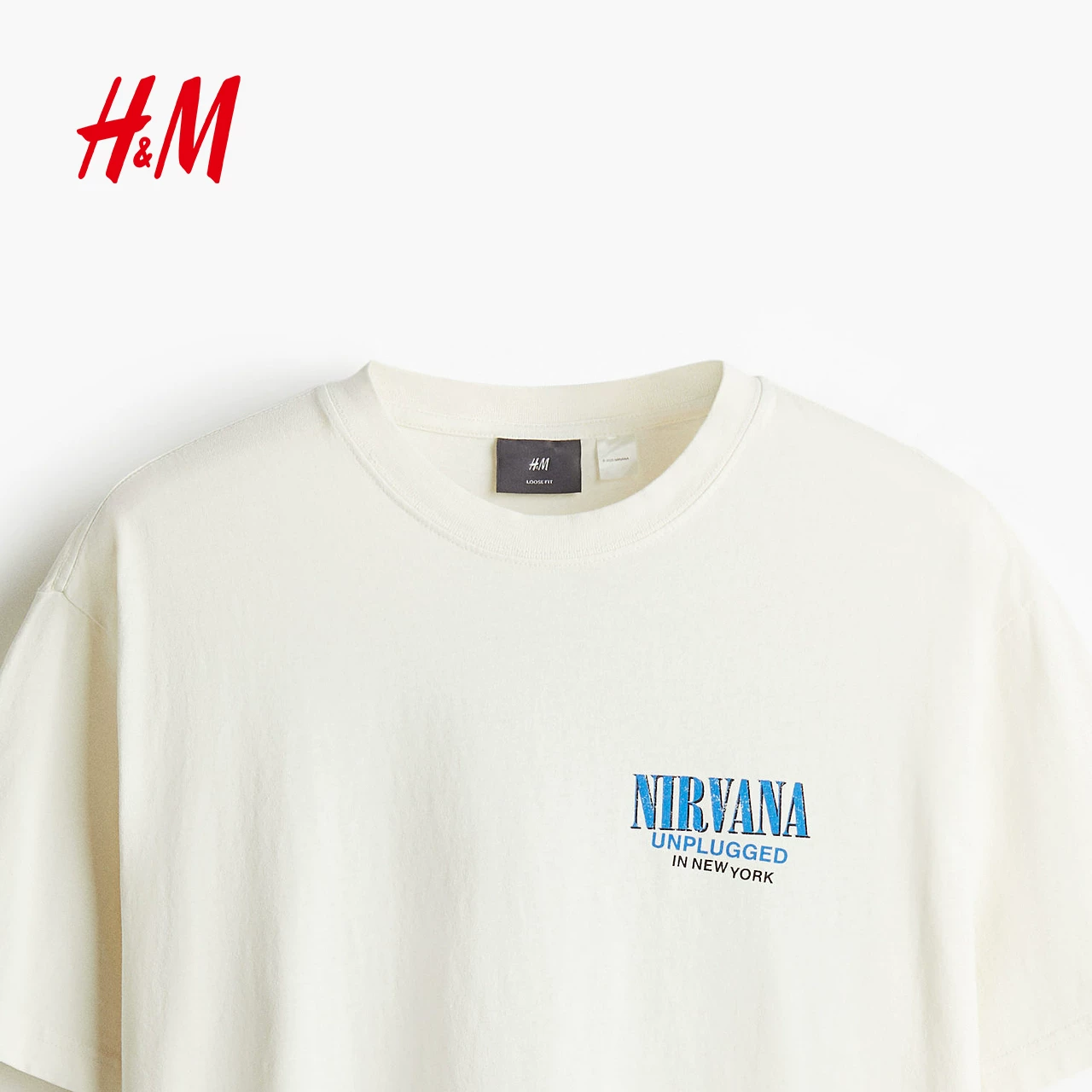 [Nirvana] футболка мужская и женская Nirvana группа свободная ретро с принтом нижняя часть 1225609