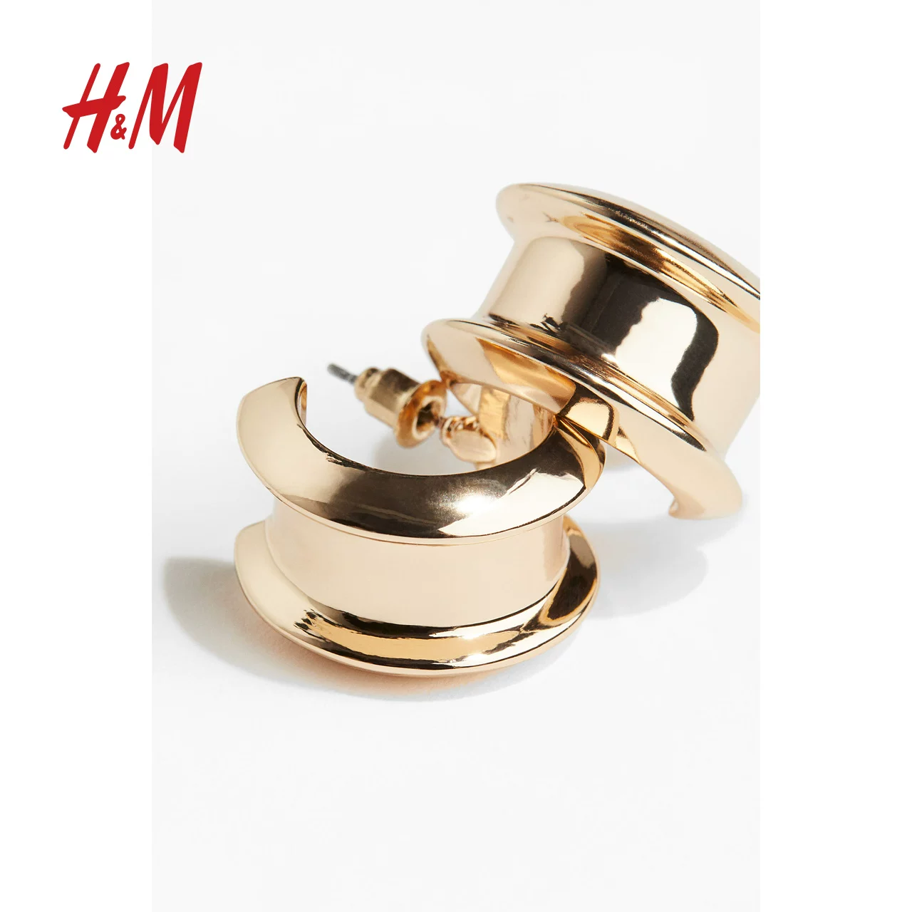 Ювелирные изделия HM летом широкие круглые серьги-гвоздики 1268407