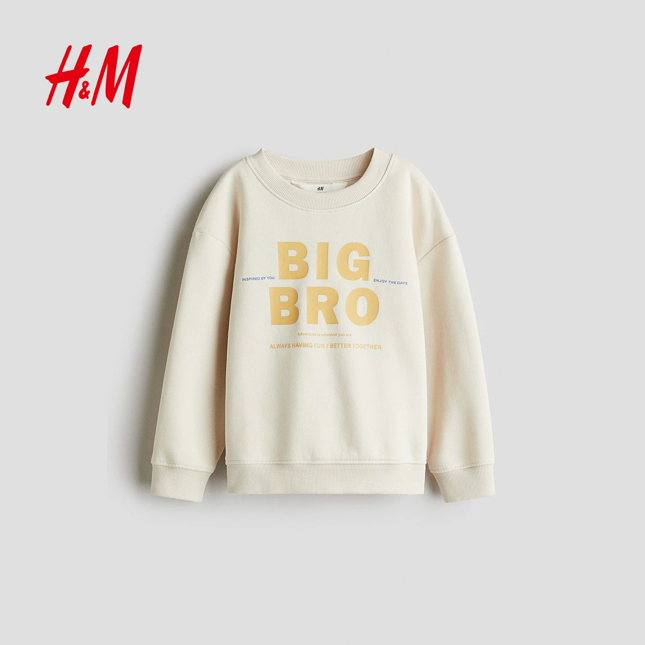 "Children's sweatshirt for boys, long-sleeve with a round collar, children's clothing"
