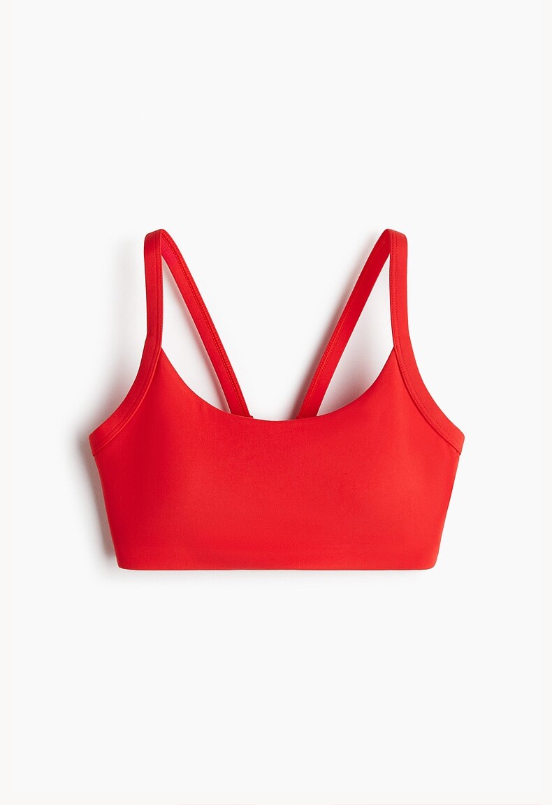 Спортивные бюстгальтеры h&m move瑜伽背心 中度支撑运动文胸 无钢圈透气网球背心1249646