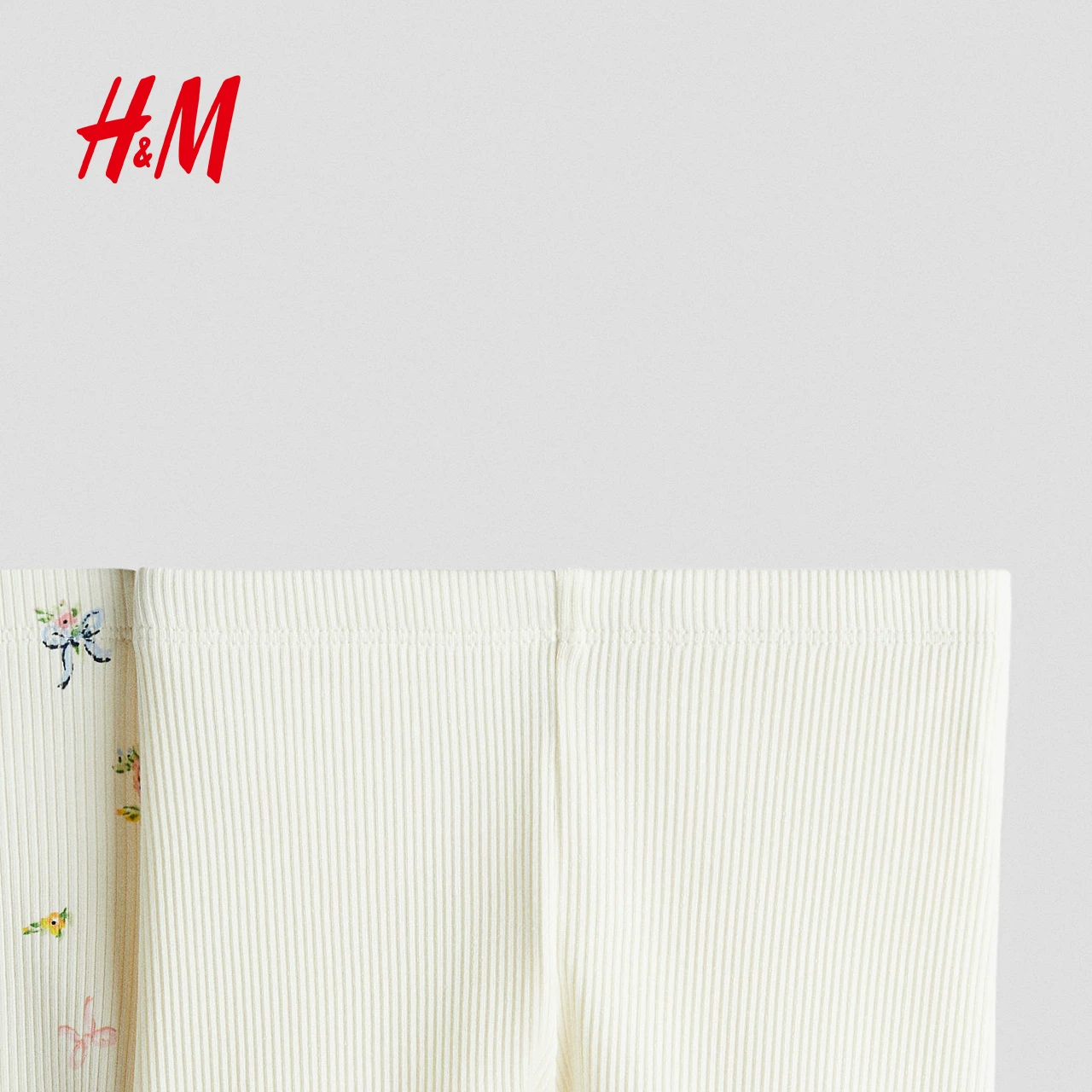 Детская одежда HM, брюки для девочек, комплект из 2 штук, летняя западная повседневная из ribbed велосипедные шорты 1292201