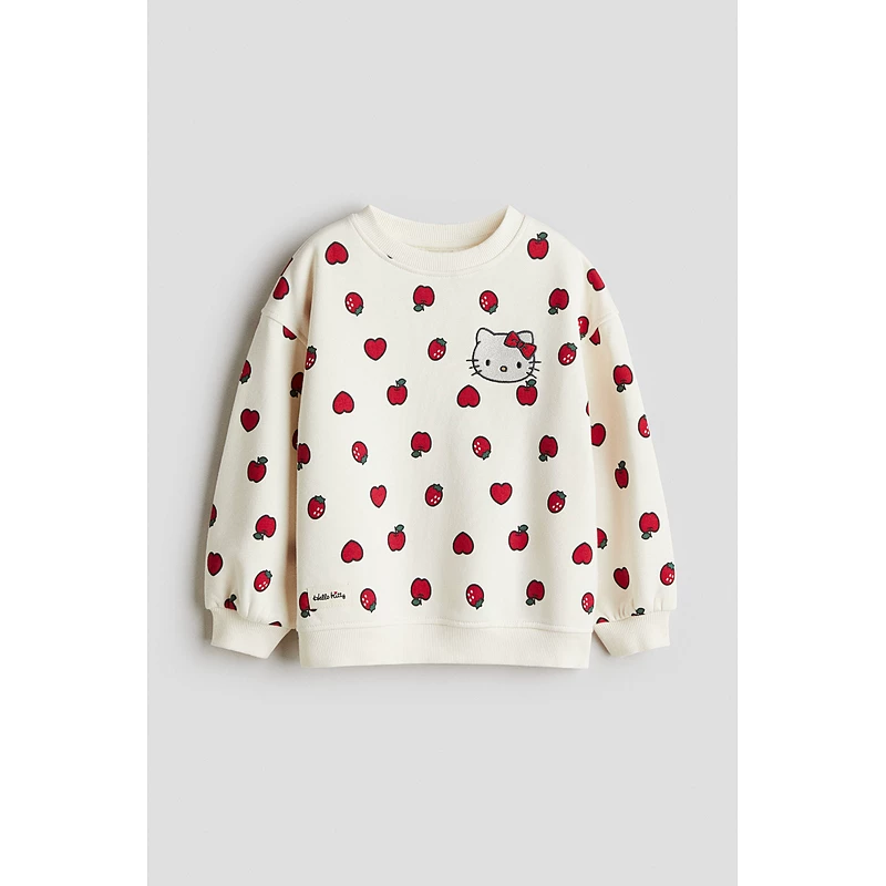 Sanrio Hello Kitty, детская футболка с круглым вырезом, детская одежда