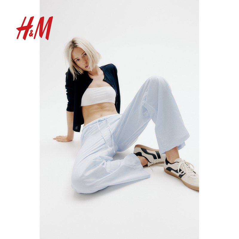 Hm Women's Home Pants Summer Straight-Leg Simple Pajama Pants 1270295 Hm Women's Home Pants Summer Straight-Leg Simple Pajama Pants 1270295