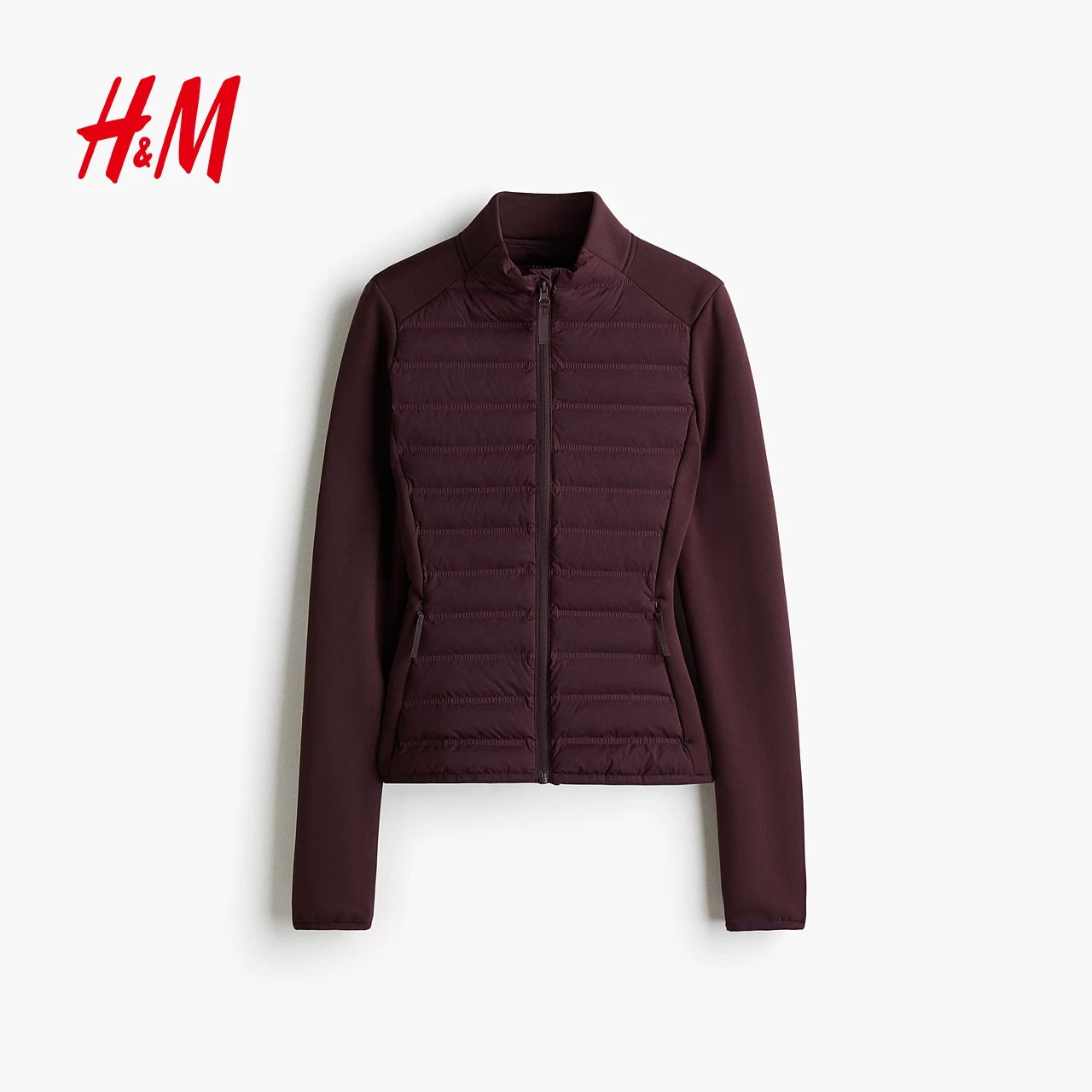 [H&M MOVE ThermoMove] Женская спортивная куртка зимняя сливово-красная куртка 1283775