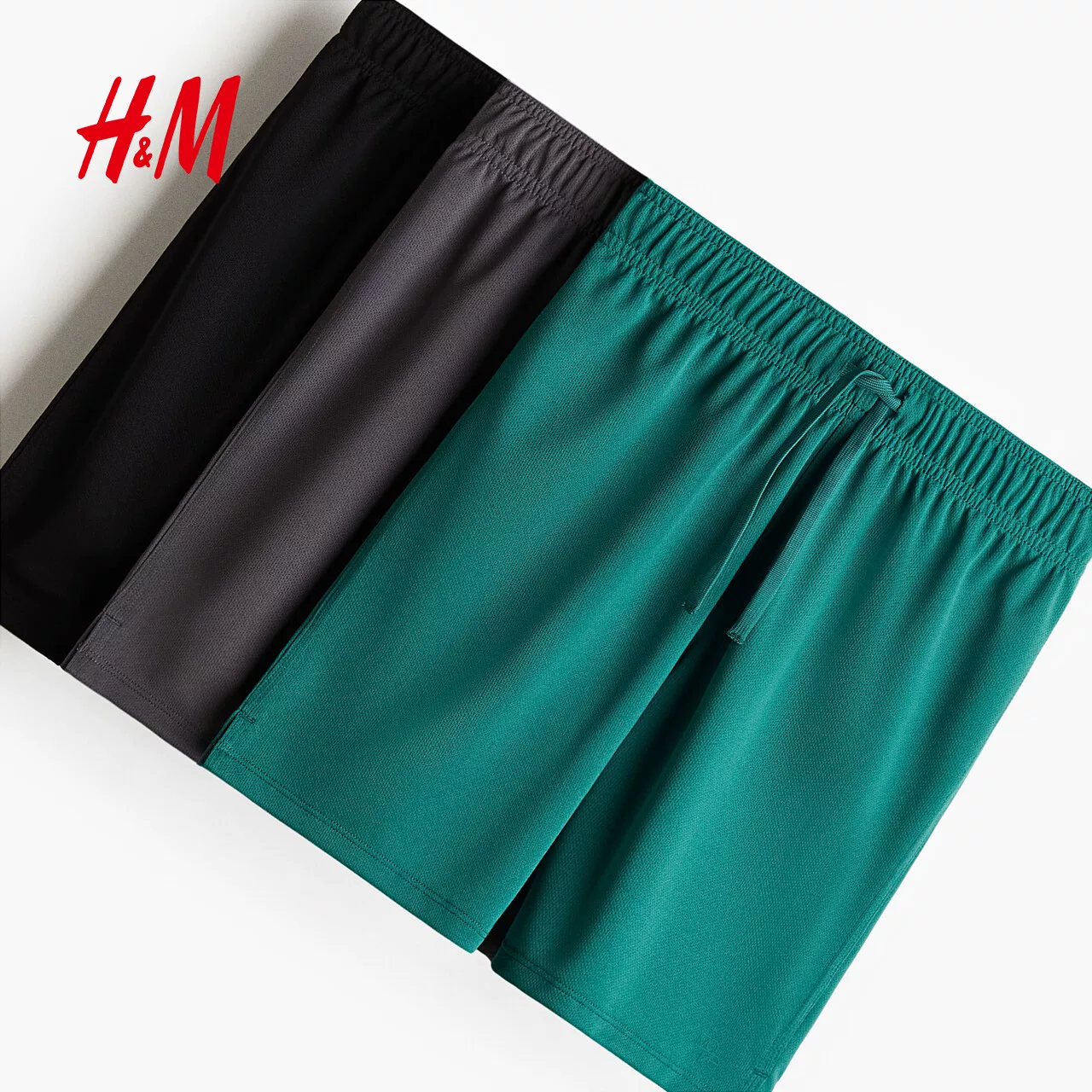 [【H&M MOVE DryMove™】детские шорты набор 3 шт новые спортивные штаны 1224452]