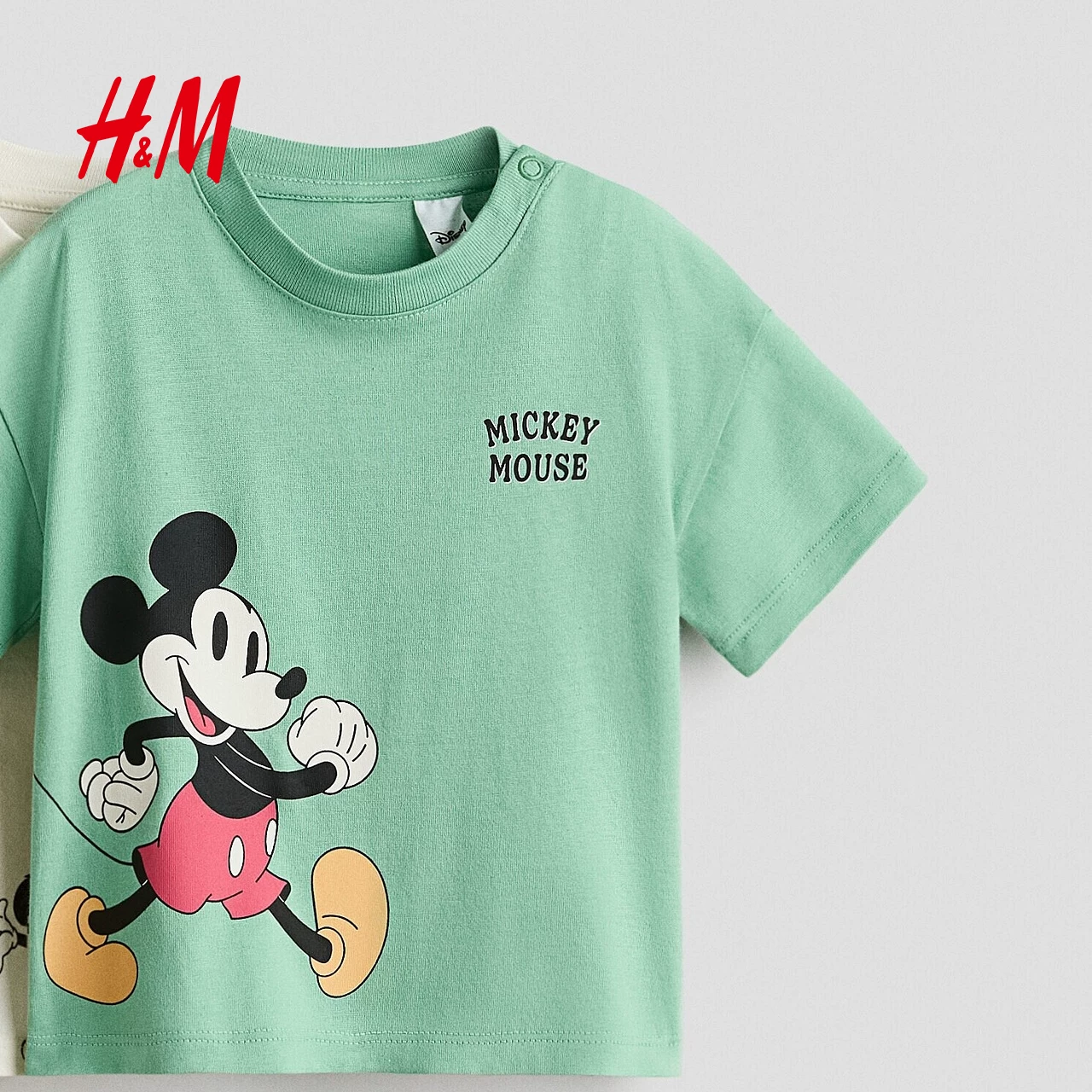 [Disney Series] HM Детская одежда Футболка для мальчика Детский стиль улицы 2 предмета Микки 1315882