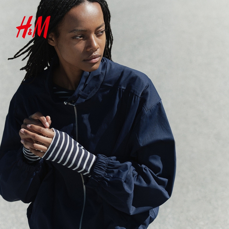 Hm2026 Autumn New Women's Oversized Bomber Jacket 1354180