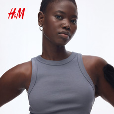 Топы/майки hm女装吊带夏季简约圆领修身显瘦短款背心上衣1270854 H&M