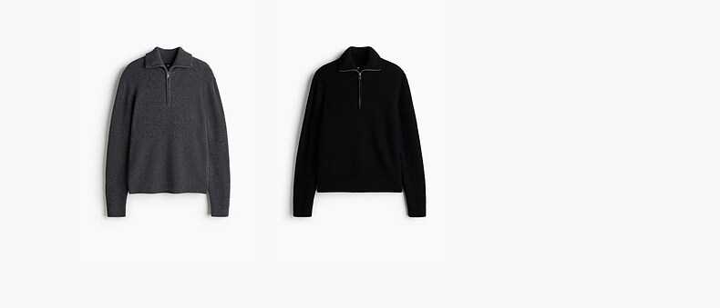 HM зима мужской standard edition основано на отделение сочетается с цепь шерсть Пуловер-поло 1287998 H&M 