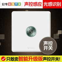 Bull 86 type sensor switch household corridor sound control light sound and light control delay light sensor panel