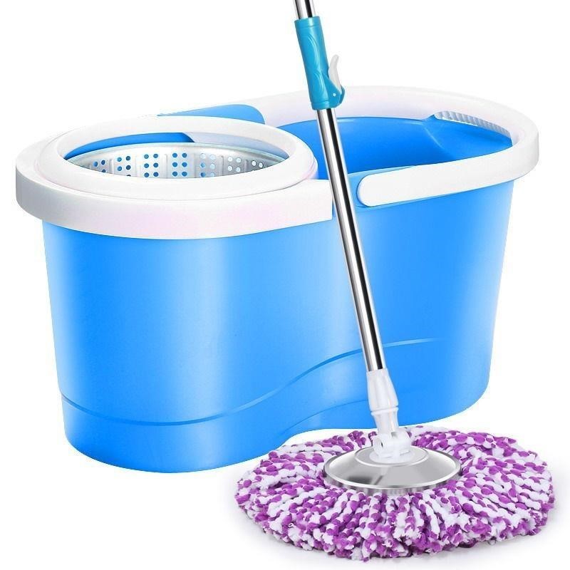 Creative mop mop mop 1 lazy person dry automatic rotation mop net dual-use rotary bucket mop wet and dry home