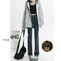 Синий серый (девять точек) толстый бархат