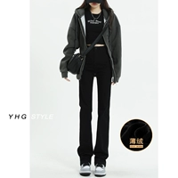 Черные бархатные штаны