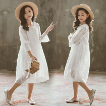 Girl Dress Super Fairy Over Knee Fall in Fall Girl Snow White Dress Super Ocean Princess