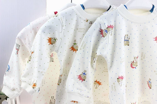 Нижнее белье, детский комплект, хлопковый лонгслив, комбинезон, пижама, осеннее