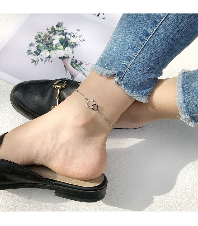 Bracelet de cheville Femme en Argenterie - Ref 3101849 Image 7