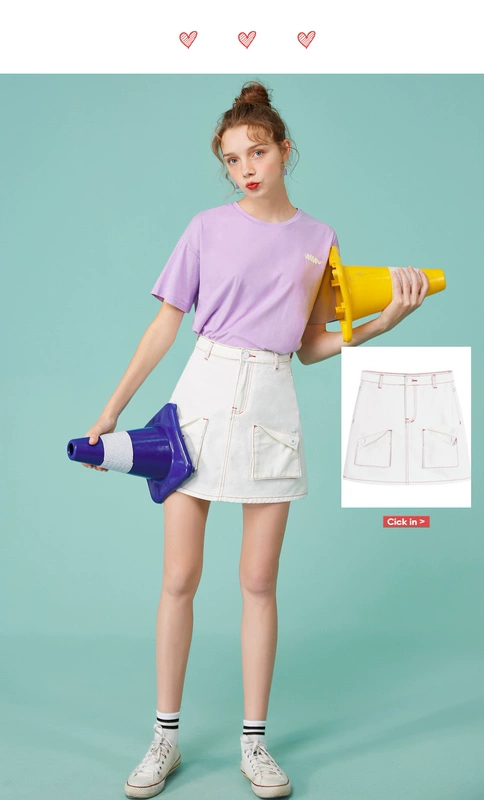 Áo thun ngắn tay nữ lửng im92019 làn sóng mới mùa hè in graffiti chạm đáy áo sơ mi giản dị hoang dã - Áo phông áo phông cao cấp