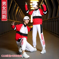 QC110 Черный воротник+K509 Белые брюки