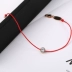 . Phiên bản Nhật Bản và Hàn Quốc của vòng chân bằng thép titan nữ không phai màu vàng hồng đơn giản dây kim cương sinh viên Sen thời trang chuỗi chân - Vòng chân lắc chân vàng pnj Vòng chân