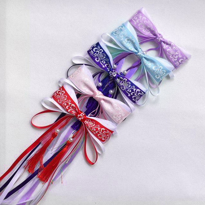 汉服头饰古风超仙飘带蝴蝶结