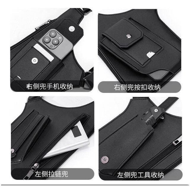 2026 Trendy Brand Vest Backpack Outdoor Vest Bag New Sports Casual Backpack Trendy Cool Fashion Chest Bag