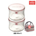 hộp cơm xiaomi Authentic Nhật Bản Yi Wanjia iwaki kính chịu nhiệt hộp lưu trữ nhẹ hộp ăn trưa lò vi sóng nhập khẩu - Hộp cơm điện sưởi ấm hộp cơm giữ nhiệt hàn quốc Hộp cơm điện sưởi ấm