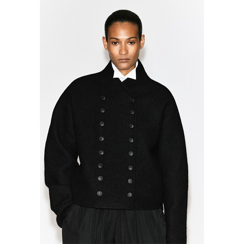 Original Cs Women's Casual Style Wool Work Jacket Black 2026 Autumn 1351848004 Original Cs Women's Casual Style Wool Work Jacket Black 2026 Autumn 1351848004