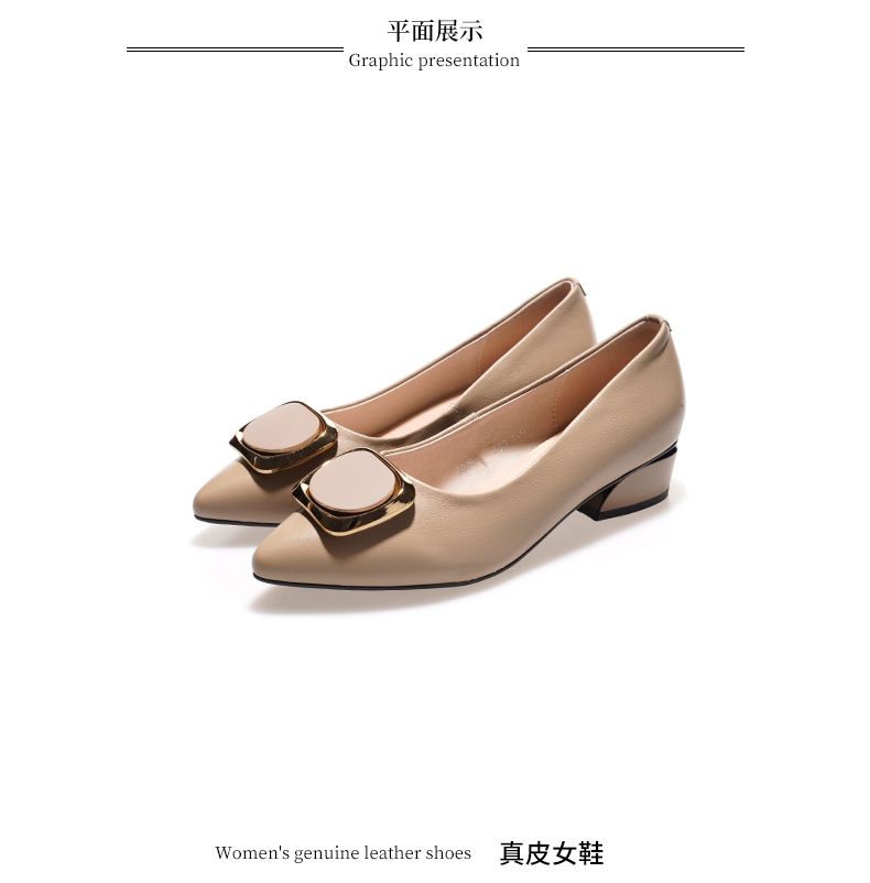 C8356 1520K GIÀY DA NỮ JIARELA MŨI NHỌN MÙA HÈ GIÀY DÉP NỮ DA BÒ G04 SẢN PHẨM MỚI