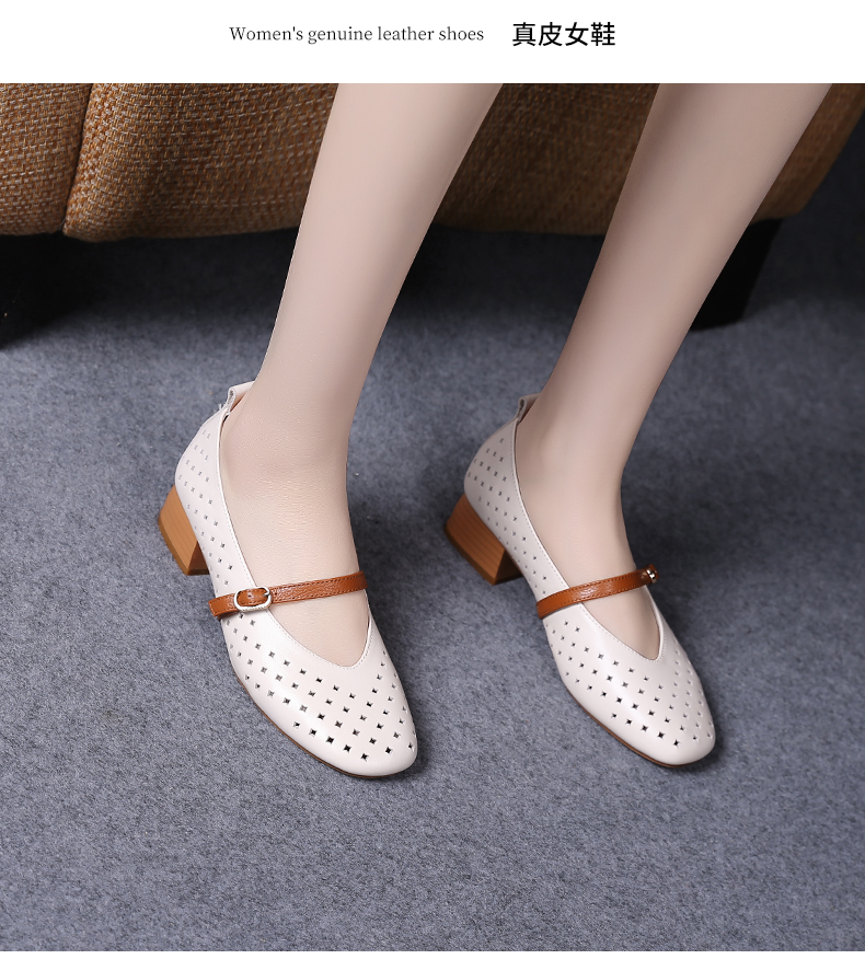 C8244 1620K GIÀY DA NỮ JIARELA MÙA HÈ GIÀY DÉP NỮ DA BÒ G05 SẢN PHẨM MỚI