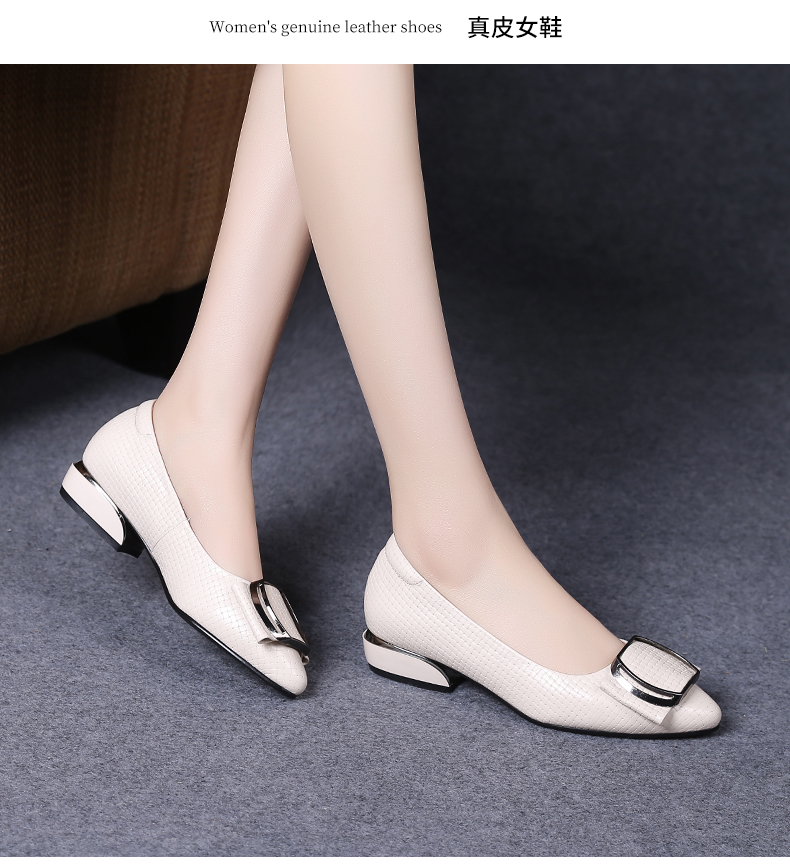 C8448 1520K GIÀY DA NỮ JIARELA MŨI NHỌN MÙA HÈ GIÀY DÉP NỮ DA BÒ G04 SẢN PHẨM MỚI