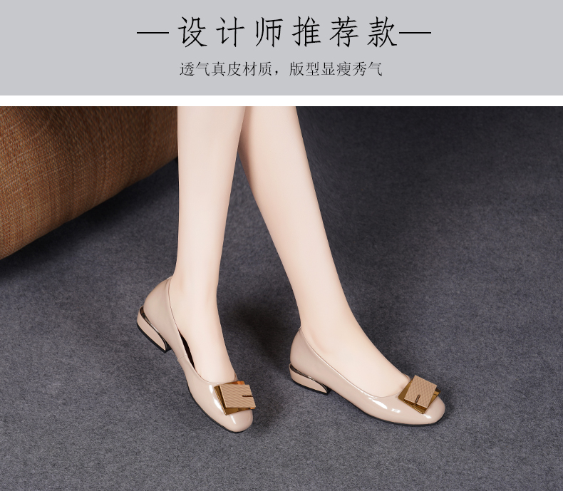 C8312 1520K GIÀY DA NỮ JIARELA MŨI TRÒN ĐẾ MỀM MÙA HÈ GIÀY DÉP NỮ DA BÒ G04 SẢN PHẨM MỚI