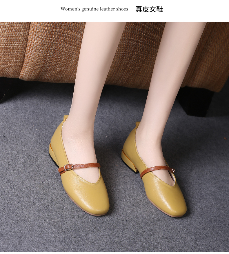 C8434 1620K GIÀY DA NỮ JIARELA ĐẾ MỀM MÙA HÈ GIÀY DÉP NỮ DA BÒ G05 SẢN PHẨM MỚI