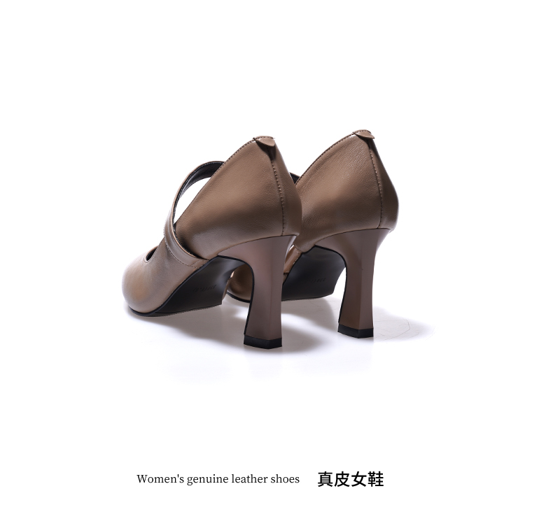 C8381 1620K GIÀY CAO GÓT NỮ JIARELA MŨI NHỌN GÓT NHỌN MÙA HÈ GIÀY DÉP NỮ DA BÒ G05 SẢN PHẨM MỚI