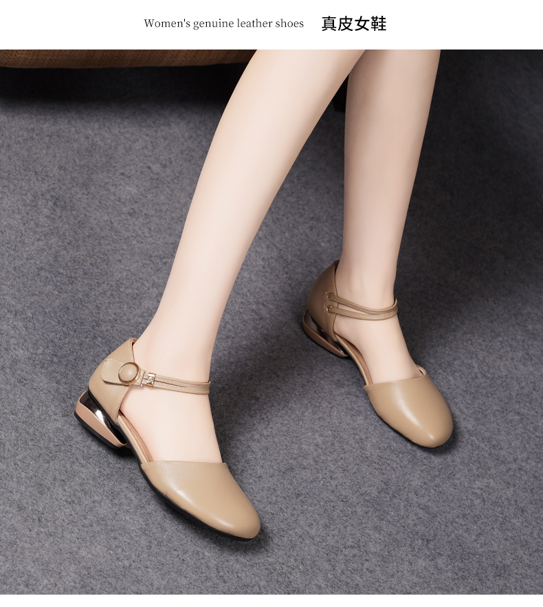 C8348 1520K GIÀY DÉP SANDAL NỮ JIARELA ĐẾ MỀM MÙA HÈ GIÀY DÉP NỮ DA BÒ G04 SẢN PHẨM MỚI