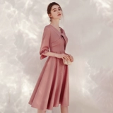 Розовое вечернее платье, юбка, лонгслив, подходит для подростков