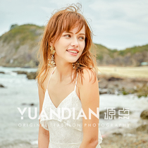 Taobao photo womens clothing photography Clothing photography model shooting outer model patching exterior sea view patching outer model