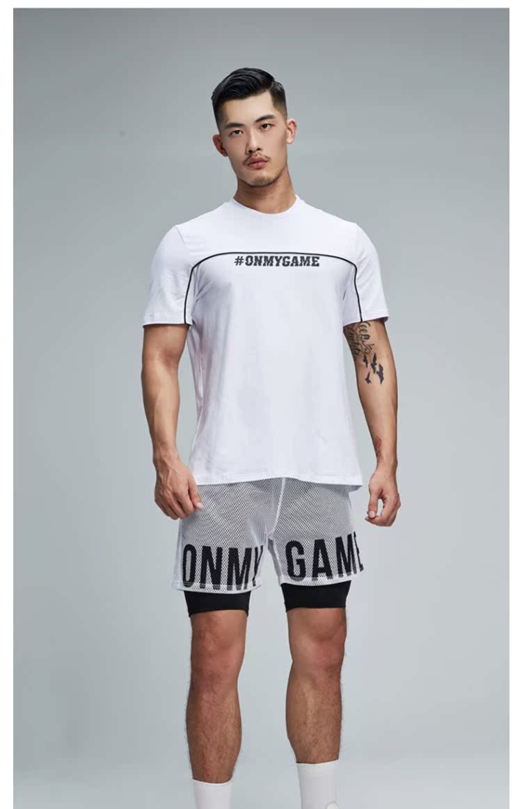 OMG ban đầu thư mùa hè quần thể thao thoáng khí quần short nam mỏng mảnh nhanh khô quần thể dục năm quần - Quần thể thao quần thể thao nam ngắn