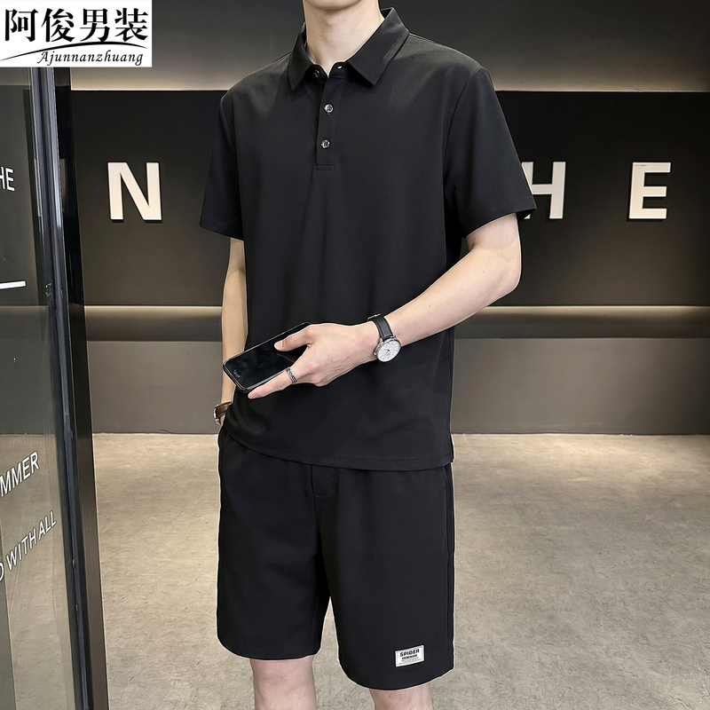 Men's Short-Sleeved Shorts Set 2026 New Summer Polo Shirt T-Shirt Outfit Complete Set Stylish 2-Piece Set Men's Short-Sleeved Shorts Set 2026 New Summer Polo Shirt T-Shirt Outfit Complete Set Stylish 2-Piece Set